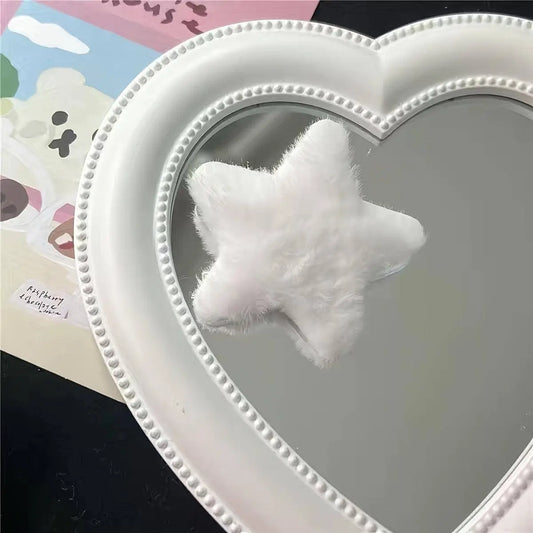 5pcs Y2K Inspired Colorful Star Plush Hair Clips - Cute Pentagram Barrettes for Girls SS69