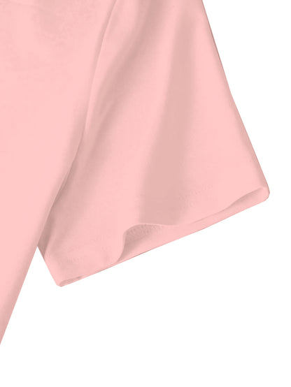 Little Devil Heart Print Crew Neck Crop T-shirt, Y2K Short Sleeve Top For Spring & Summer, Women'S Clothing - SS69