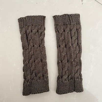 [Cozy Comfort] Women'S White Half-Finger Gloves - Elastic Fingerless Warmth, Stretchy & Comfortable for Winter Touchscreen Use, Winter Gloves SS69 9.69 Dark Gray