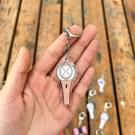 K-Pop Star Lightstick Keychain - Double-Sided Transparent Acrylic, Fashionable Accessory for Women & Girls SS69 6.69 ATEEZ