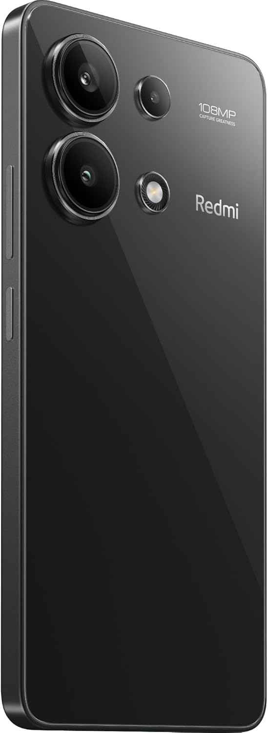 Xiaomi Redmi Note 13 (Midnight Black 8GB RAM, 256 Storage) - Super-clear 108MP triple camera |120Hz FHD AMOLED display | Immersive viewing with ultra-thin bezels
