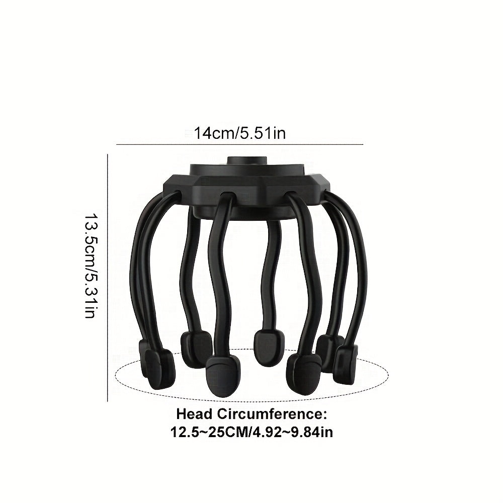 8-Finger Scalp Massager - Portable, USB Rechargeable Electric Head Massager with 3 Modes for Deep Relaxation And Relax, Relax Device | Modern Headgear | Rechargeable Battery, Scalp Massage SS69