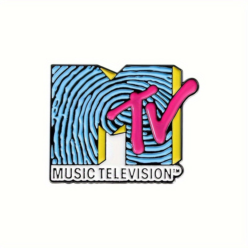 3pcs MTV Cartoon-Inspired Alloy Brooch Pins - Vibrant, Colorful Music Television Metal Badge Accessories, Cute and Versatile for Casual Attire SS69 6.69 QHXZ2412
