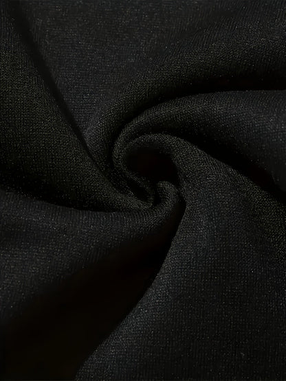 Women's Black Crop Top T-Shirt with 'Power and Love' Graphic Design - Short Sleeve, Casual Wear, Stretch Polyester Fabric, Fist & Floral Print, Machine Washable, Empowering Apparel | Fitted Crop Top | Glossy Texture SS69