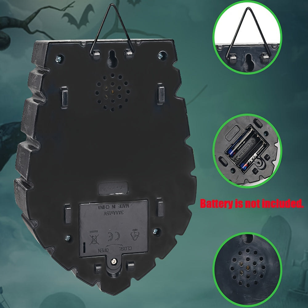 Sinister Haunted Doorbell - Luminous Ghostly Eye, Horror Sound Effects, and Animated Movement - Battery-Operated Halloween Decorative Hanging Prop for Universal, Oktoberfest, and Day of the Dead Celebrations (Requires 3 AAA B SS69