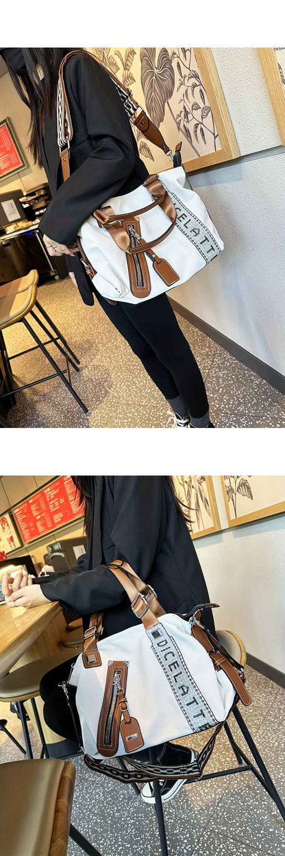 Ladies' Tote Bag, a Spacious Handbag for Travel, Can Be Carried on The Shoulder Or Crossbody.