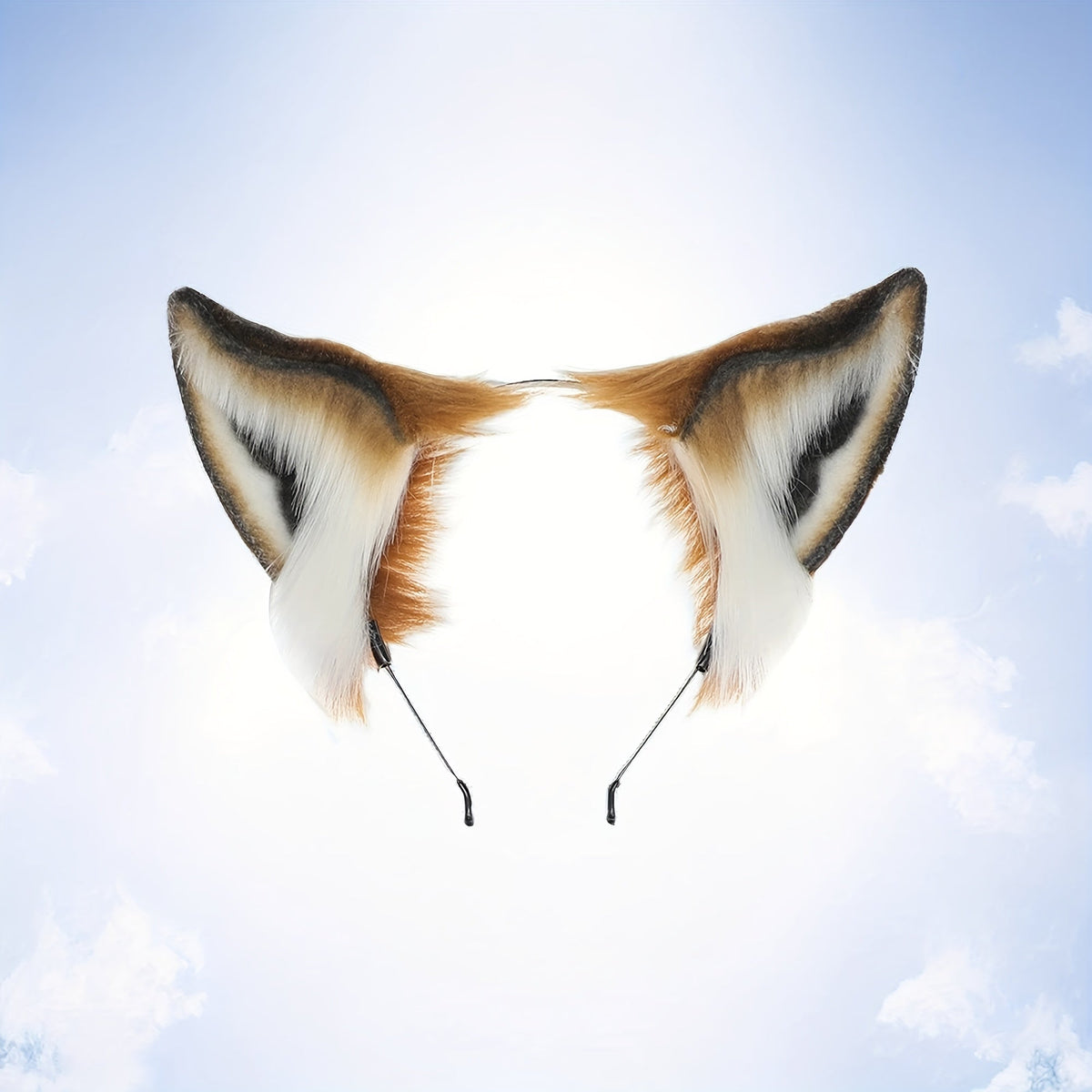 Faux Fox Ears, Fluffy Fox Ears Headband, Realistic Ears Headband, Cute Furry Fox Ears Animal Hair Accessory, Perfect For Halloween Anime Cosplay Party Carnival, Christmas Gifts SS69