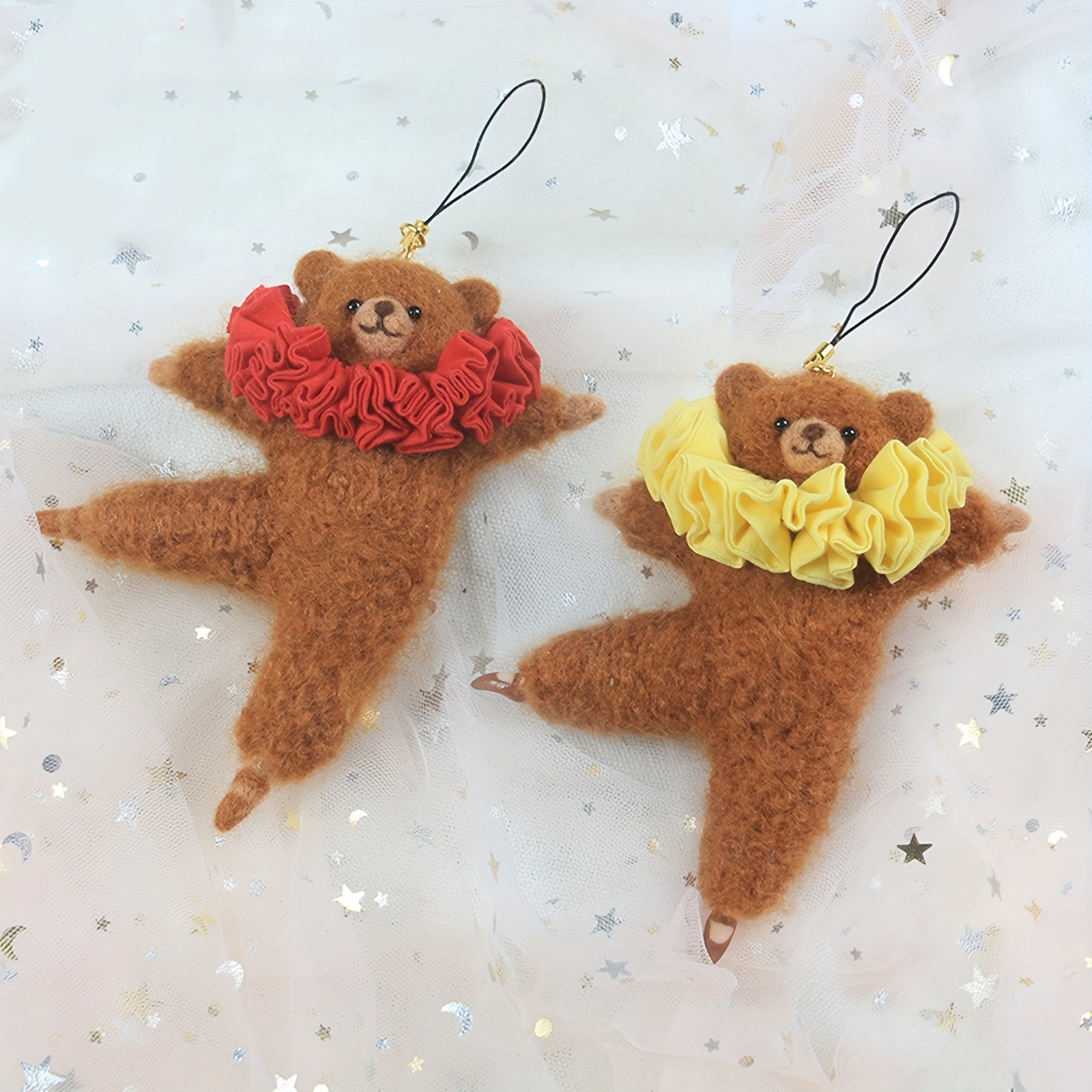 Pure Curled Alpaca Fiber – 100g/3.53oz Dyeing with Materials, Clean and Medium-Soft Texture Multi-Use Wool Curls, Ideal for Felting, Yarn Spinning, Knitting Projects, Art Dolls, Textile Figures, Tapestry Accents, Home Decor SS69