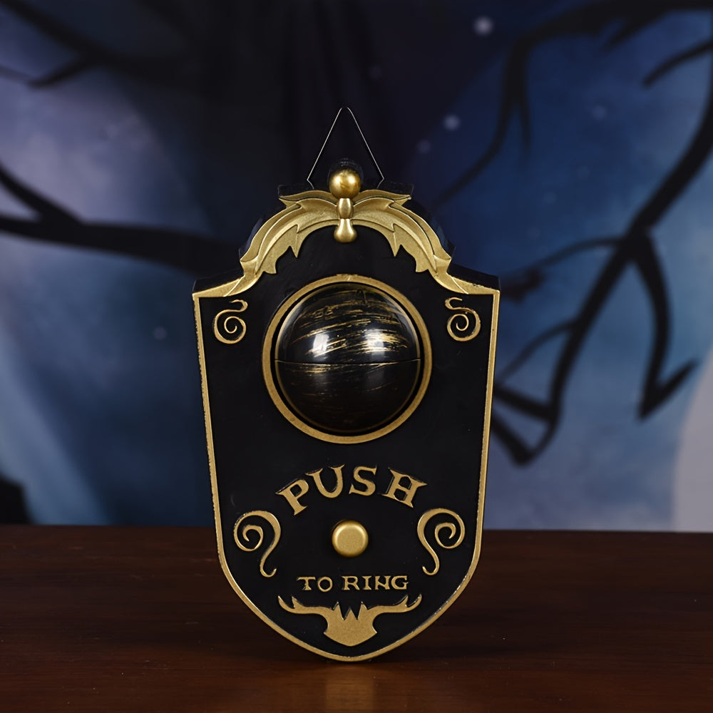 Sinister Haunted Doorbell - Luminous Ghostly Eye, Horror Sound Effects, and Animated Movement - Battery-Operated Halloween Decorative Hanging Prop for Universal, Oktoberfest, and Day of the Dead Celebrations (Requires 3 AAA B SS69 20.69 1