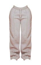 Shape Grey Marl Binded High Waist Wide Leg Joggers