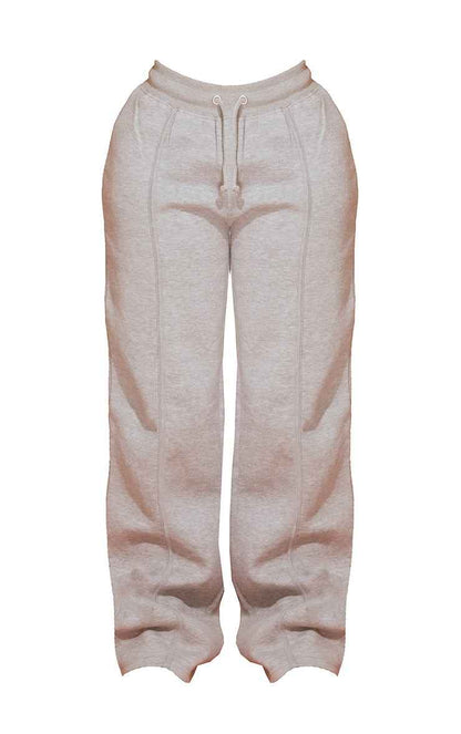 Shape Grey Marl Binded High Waist Wide Leg Joggers