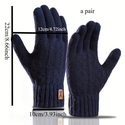 2pcs Alpaca Gloves - Touchscreen Compatible Winter Warmth, Stretch Closure & Non- Shell, Hand Washable - Soft for Office, Cycling, Travel & Festivals - Cozy Cold Weather Gloves for Men & Women (Autumn/Winter) - Ideal for Smar SS69 12.69 Navy Blue / XXS