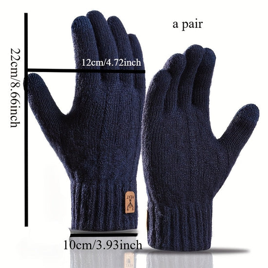 2pcs Alpaca Gloves - Touchscreen Compatible Winter Warmth, Stretch Closure & Non- Shell, Hand Washable - Soft for Office, Cycling, Travel & Festivals - Cozy Cold Weather Gloves for Men & Women (Autumn/Winter) - Ideal for Smar SS69 12.69 Navy Blue / XXS