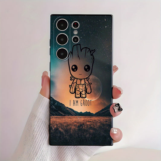 1pc, Marvel phone case Groot TPU protective case Designed for Various Samsung Galaxy Models, Offering Lens Protection And a Sturdy Cover. Gift for Occasions Like Easter Or Valentine's Day SS69 8.69 Black / Galaxy A14 5G