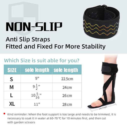 AFO Foot Drop Brace with ic Closure & Walking Shoe Compatible - Adjustable Ankle Foot Orthosis Stabilizer Support Suitable for Stroke, MS, ALS, Hemiplegia, Neuropathy - izable Size (Left/Right)