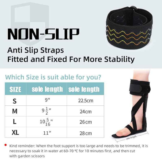 AFO Foot Drop Brace with ic Closure & Walking Shoe Compatible - Adjustable Ankle Foot Orthosis Stabilizer Support Suitable for Stroke, MS, ALS, Hemiplegia, Neuropathy - izable Size (Left/Right)