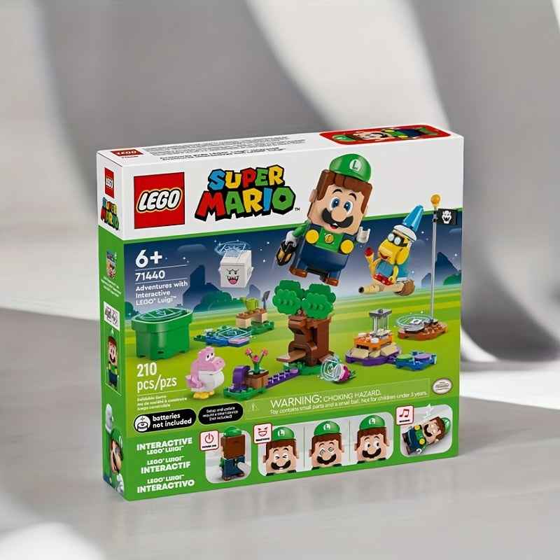 [Super Mario LEGO Playset] LEGO 71440 Super Mario-Themed Interactive Luigi Toy Building Blocks | Fun & Educational Playset, Durable ABS Material, Sturdy Construction, Holiday Gift for Boys & Girls 6+ Years