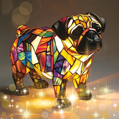 Mini French Bulldog Lamp - Portable 3D Resin Night Light With USB Cable, Stained Glass Inspired Pet Decor, Cute Gift For Small Space Dog Owners SS69 23.69 Style1