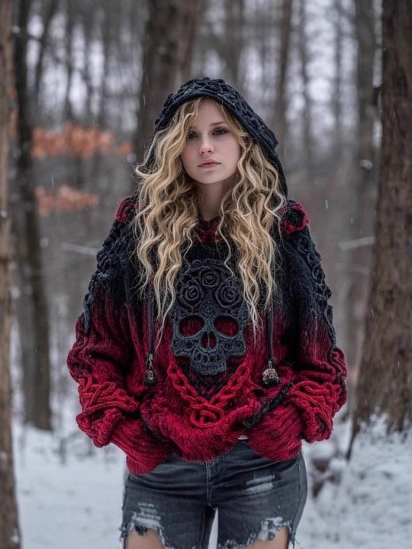 Halloween Skull Element Hoodie, 3D Print Sweatshirt, Loose Street Style Pullover, Suitable for Daily and Halloween Wear - Machine Washable Women's Clothing, Skull Print Sweatshirt, Casual Fashion, Soft Fabric, Urban Style, Re SS69