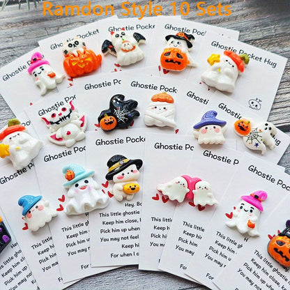 40pcs Halloween Cards with Pocket Hug - Cute Ghosts, Bats, Pumpkins - Spooky Cute Party Decorations, Birthday & Wedding Greeting Cards - Includes Hug Pocket for Easy Storage - Perfect for Halloween Party Favors, Gifts for Fam SS69 13.69 40 pieces - random style