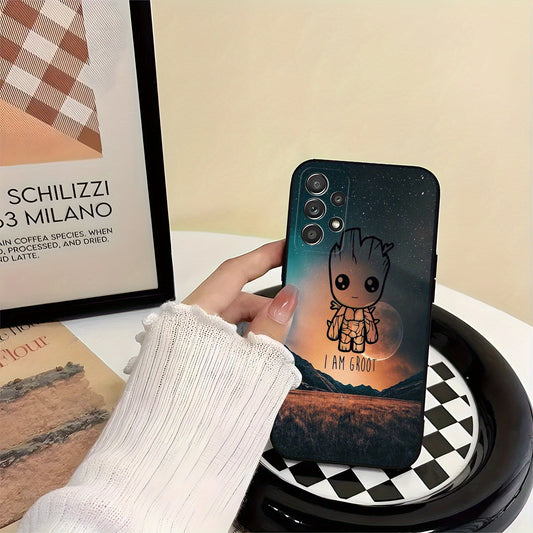 1pc, Marvel phone case Groot TPU protective case Designed for Various Samsung Galaxy Models, Offering Lens Protection And a Sturdy Cover. Gift for Occasions Like Easter Or Valentine's Day SS69