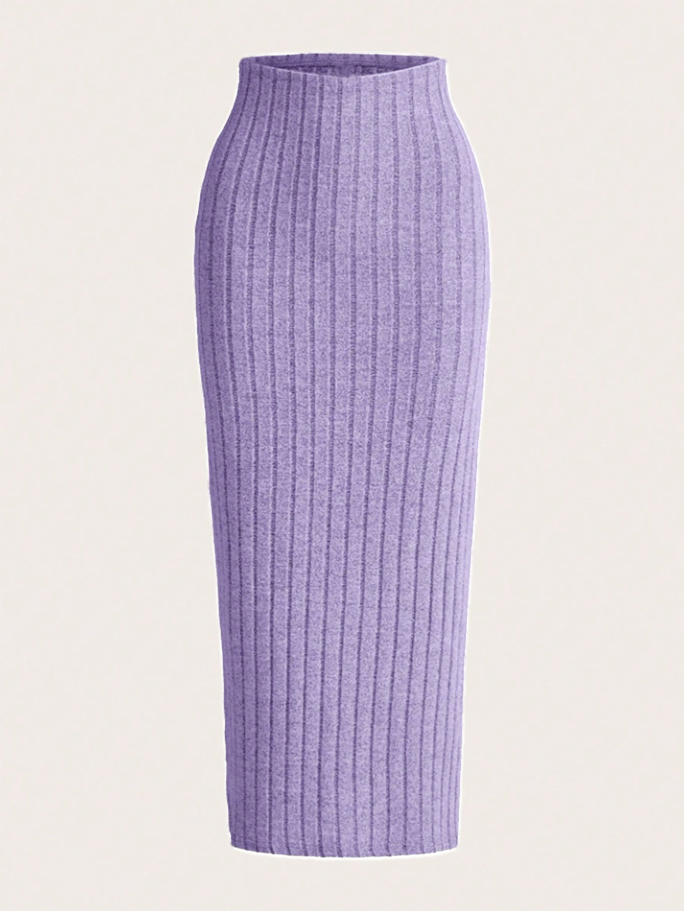 Plus Size Bodycon Pencil Skirt - Stretchy Polyester, 9 Colors