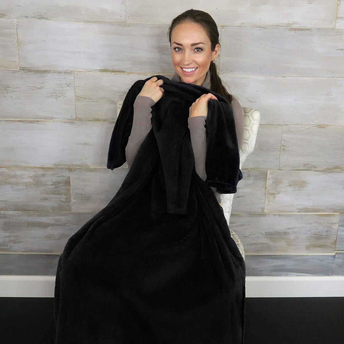 Travel Blanket and Pillow - Ultra-Soft, Compact & Lightweight, 65x40 Inches, with Carry Case, Luggage Sleeve & Backpack Clip for Airplane Comfort