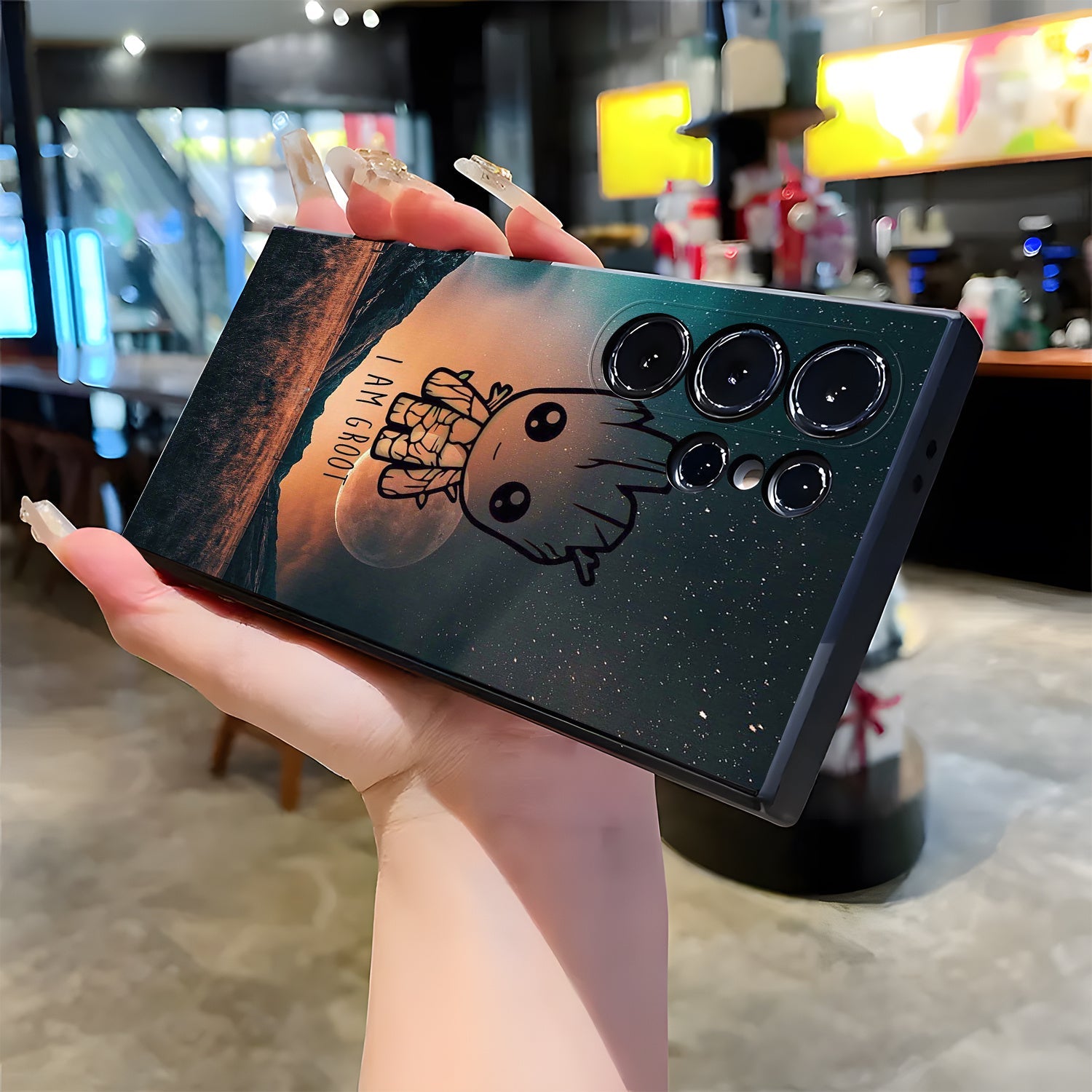 1pc, Marvel phone case Groot TPU protective case Designed for Various Samsung Galaxy Models, Offering Lens Protection And a Sturdy Cover. Gift for Occasions Like Easter Or Valentine's Day SS69