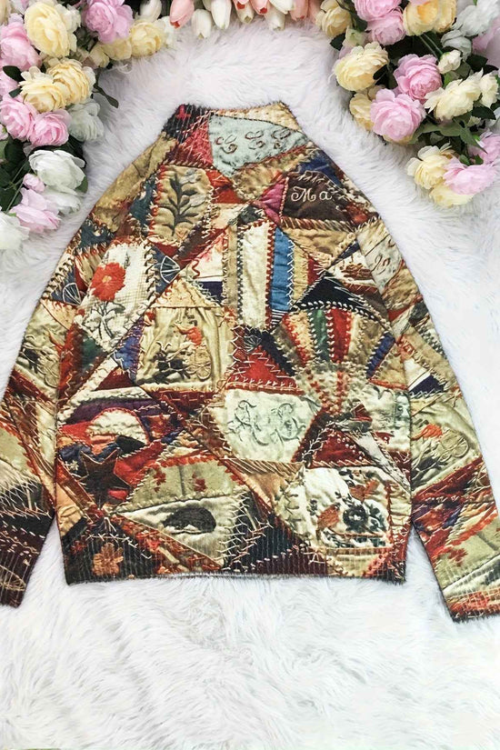 Plus Size, 2D Flat Pattern Women's Pullover 3D Printed Pattern Sweater Long Four Seasons Mixed Vintage