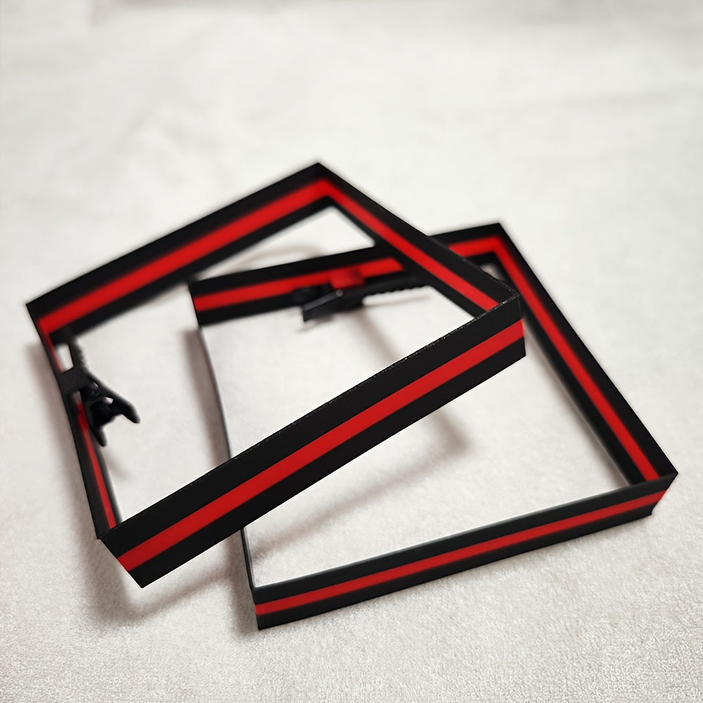 Anime-Inspired Cute Cosplay Headpiece with Red Accents, 3D Printed Twin Tails Hair Accessory, Plastic Material, Hand Wash Only, Animal Party Supplies and Performance Accessories for Festive Gatherings SS69 9.69 A pair of red boxes