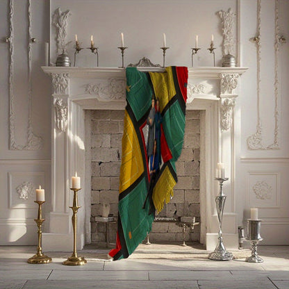 Only Murders in the Building" Cozy Flannel Throw Blanket - Soft, All-Season Polyester Blend with Unique Character Design, Perfect for Bed, Car, or Camping, Contemporary Style, Mixed Colors SS69