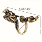 1 Stylish Dragon Design Cigarette Holder Ring - High Quality Metal, Unique Dragon Grip, Accessories for Smoking Lovers to Enhance Smoking SS69