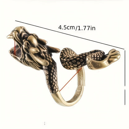1 Stylish Dragon Design Cigarette Holder Ring - High Quality Metal, Unique Dragon Grip, Accessories for Smoking Lovers to Enhance Smoking SS69