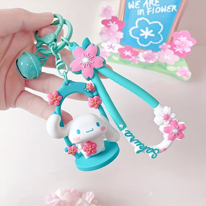 Genuine Sanrio Hello Kitty Resin Anime Doll Moon Keychain - Keychain & Keychain for Car Keys, Gifts for Bag Decorations, Daily Use, Collectibles, Fashion Accessories [] SS69