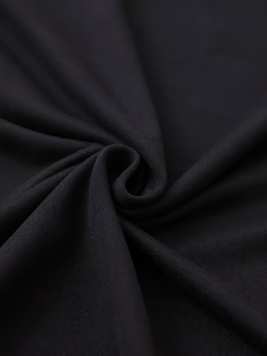 Women's Anime Cat Girl Graphic T-Shirt - Black Polyester, Short Sleeve Crew Neck, Casual Summer & Spring Top, Machine Washable SS69