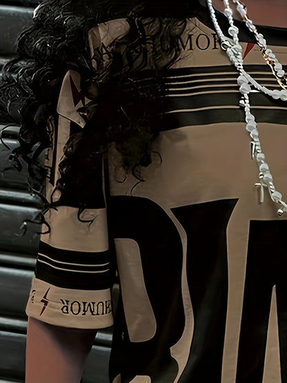 European And American Trendy Sports Style Round Neck Printed T-Shirt SS69