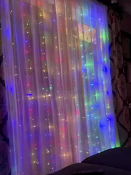 Loyyz 300/200/100LED Vintage Multi-Color Fairy Curtain Lights - USB Plug-in Indoor/Outdoor Hanging Decor for Christmas, Weddings, Parties, Bedroom - Durable Plastic String Lights for Festive Ambiance, Lights for Decoration, P SS69