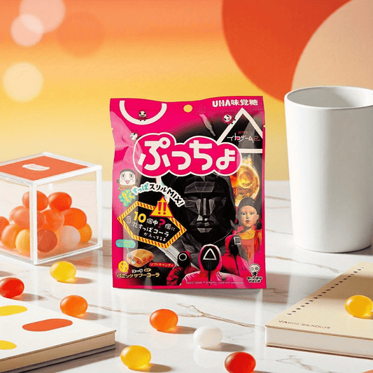 UHA, Mikakuto Puccho Cola Flavor Candy - 6 Packs of 1.83 oz | Squid Game Inspired Treats SS69