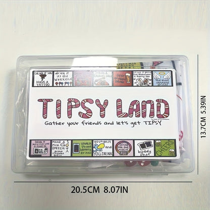 1pc Tispy Land Adult Party Game - 18+ Plastic Board Game for Singles, Girls' Nights & Holiday Celebrations (Christmas, Thanksgiving) - Fun Drinking Challenges & Interactive Activities SS69