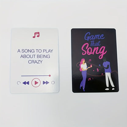 Music Memory Party Card Game - Fun Song Guessing Game for Teens and Adults, Paper Cards, for Ages 14+ - Engaging Group Activity for Music Enthusiasts SS69