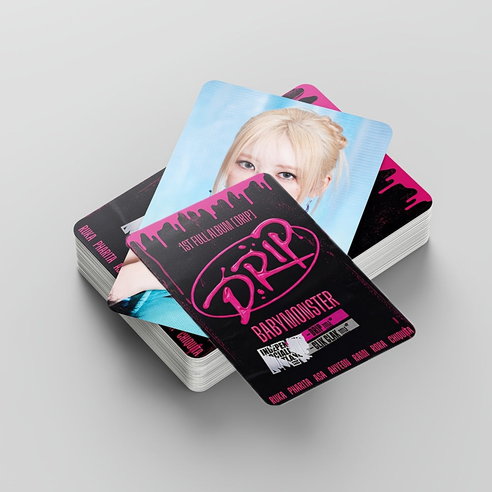 KPOP 55pcs BABYMONSTER DRIP LOMO Anniversaries And Special Occasions, Fan Gifts SS69