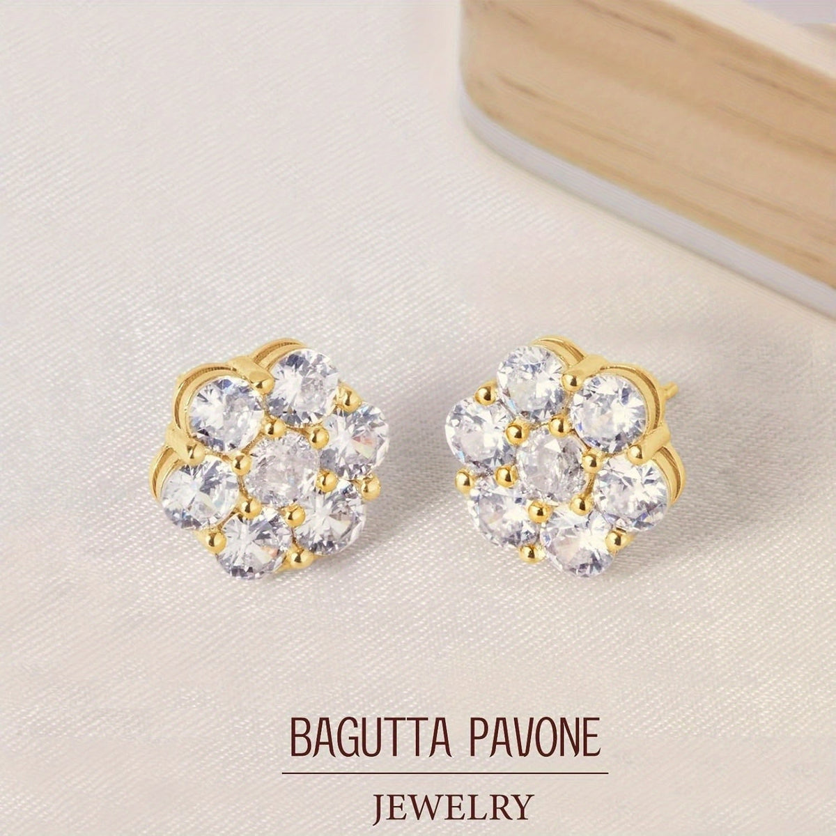 Moissanite Earrings, 4.2 Carat D Color VVS1 Flower Cut Diamond Moissanite Earrings, 925 Sterling Silvery Earrings, 18K White Gold Plated Fine Jewelry Earrings SS69
