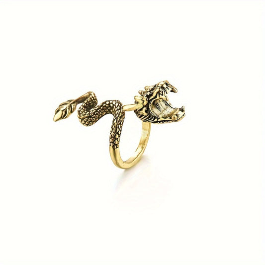 1 Stylish Dragon Design Cigarette Holder Ring - High Quality Metal, Unique Dragon Grip, Accessories for Smoking Lovers to Enhance Smoking - SS69