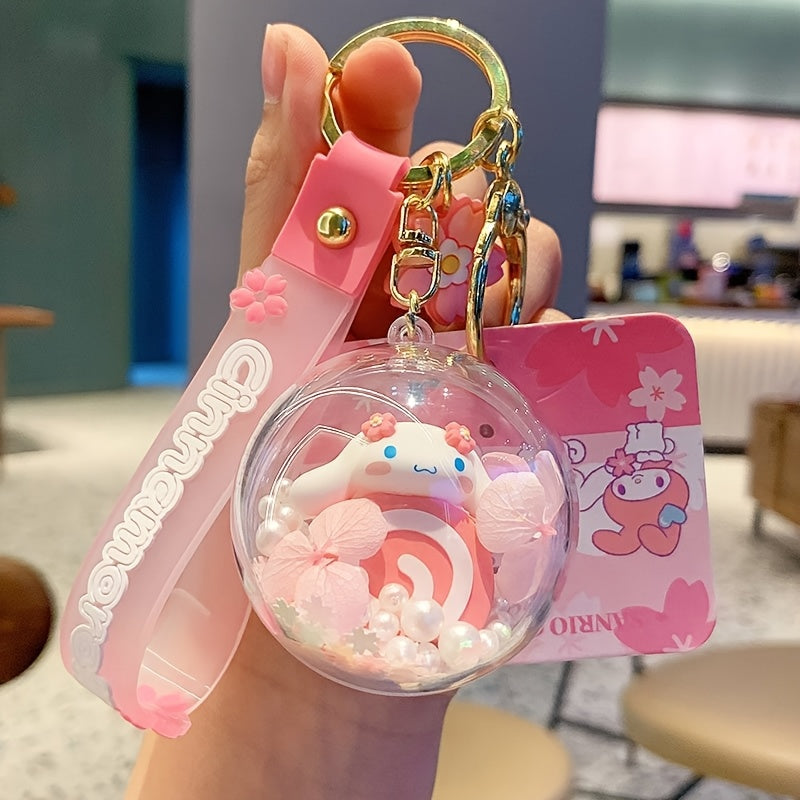 Genuine Sanrio Hello Kitty Resin Anime Doll Moon Keychain - Keychain & Keychain for Car Keys, Gifts for Bag Decorations, Daily Use, Collectibles, Fashion Accessories [] SS69 9.69 SAKURA DIARY - BREAD