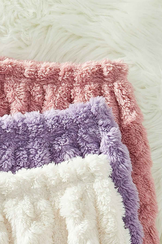 Plus Size Three-Pack Autumn/Winter Plush Jacquard Women's Loose Casual Lounge Pants