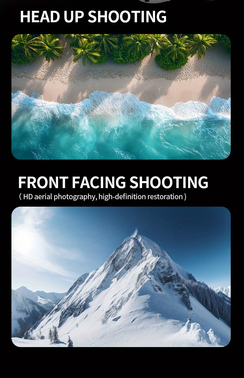 E88 Pro Version 2025 HD Dual Camera Drone with Screen Control - No Cellphone Required, One-Key Takeoff, Wi-Fi App Control, USB Charging, Durable & Reliable, Ideal for Beginners, Perfect Gift for Outdoor Camping and Vloggin SS69