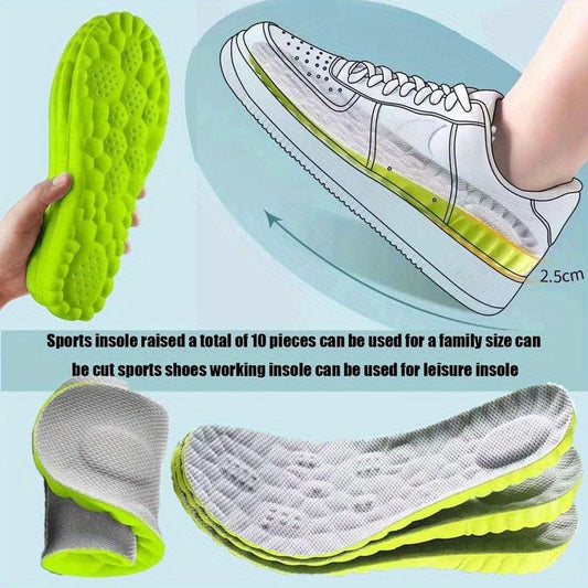 [8 Pieces Foam Cushioning Insoles] 8 Pieces of Foam Insoles, Unisex Cushioning Insoles, Work Insoles, Sports Anti - sweat Insoles, 4 Pairs of Unisex Insoles, Sizes 6 To 12, Super Soft and Comfortable Insoles, Soft Foot Protecti - SS69