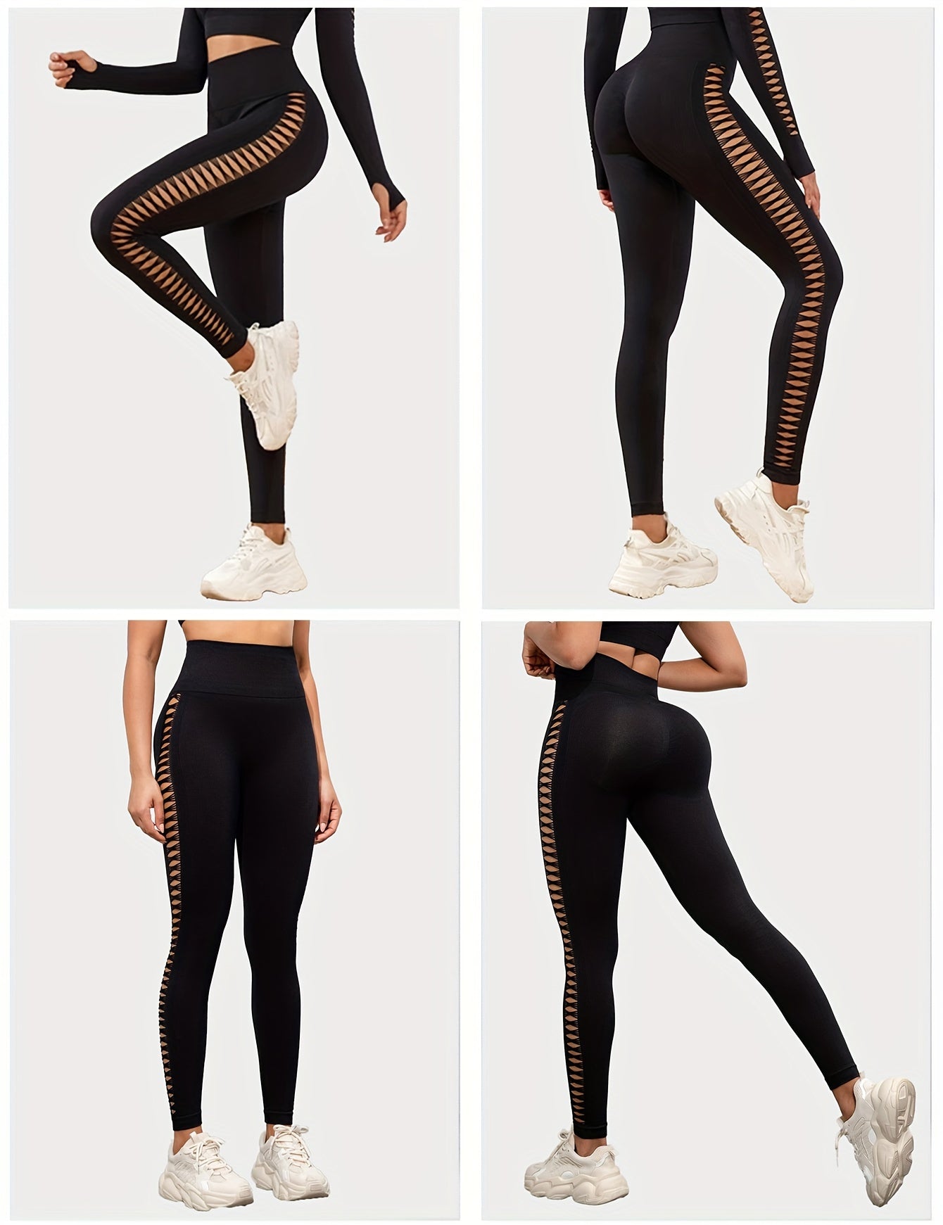 Seamless Lady Tie-Dye Yoga Pants, Side Hollow Butt Lift Workout Fitness Tights, Jogging Sports Leggings, Gym Clothing - SS69