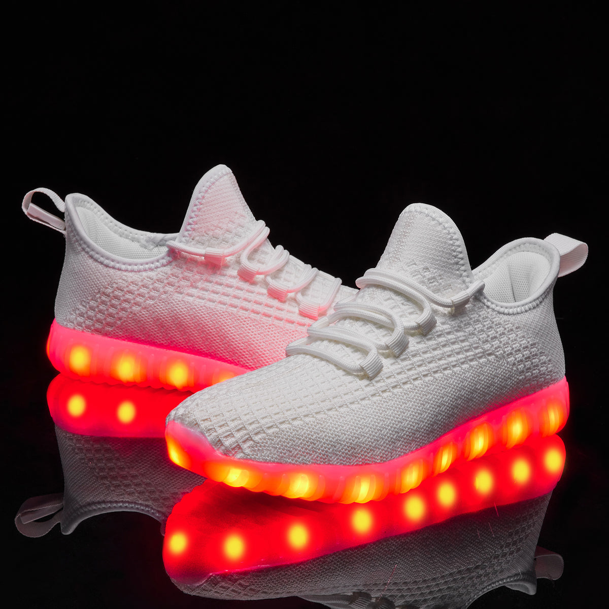 ALCUBIEREE Women's LED Sneakers - USB Rechargeable Glow