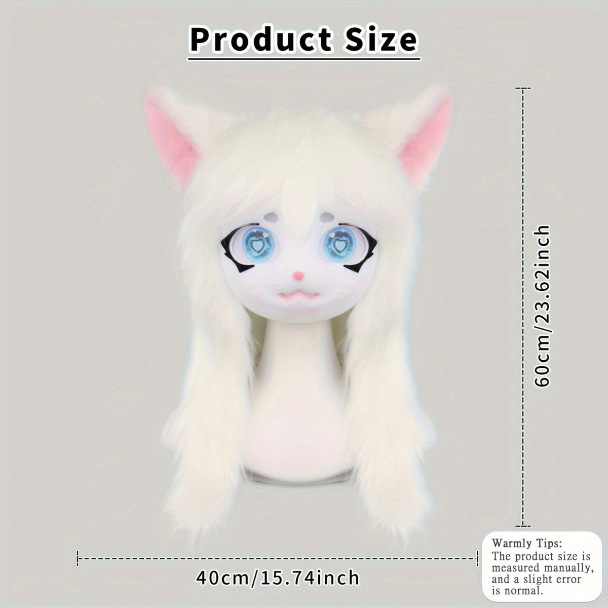 Animal Head Cat Fursuit Cut Mask Halloween Masquerade Cosplay Costume Props SS69